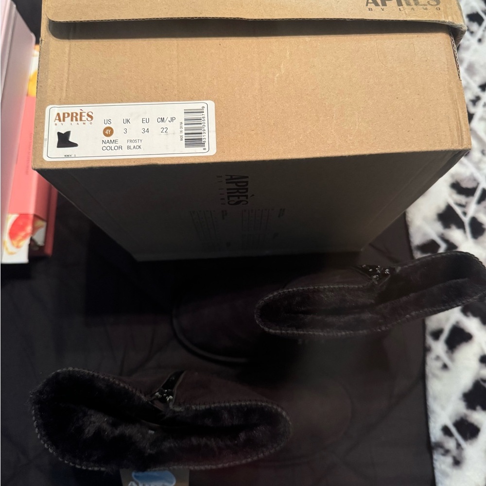 Après Kids Black Boots